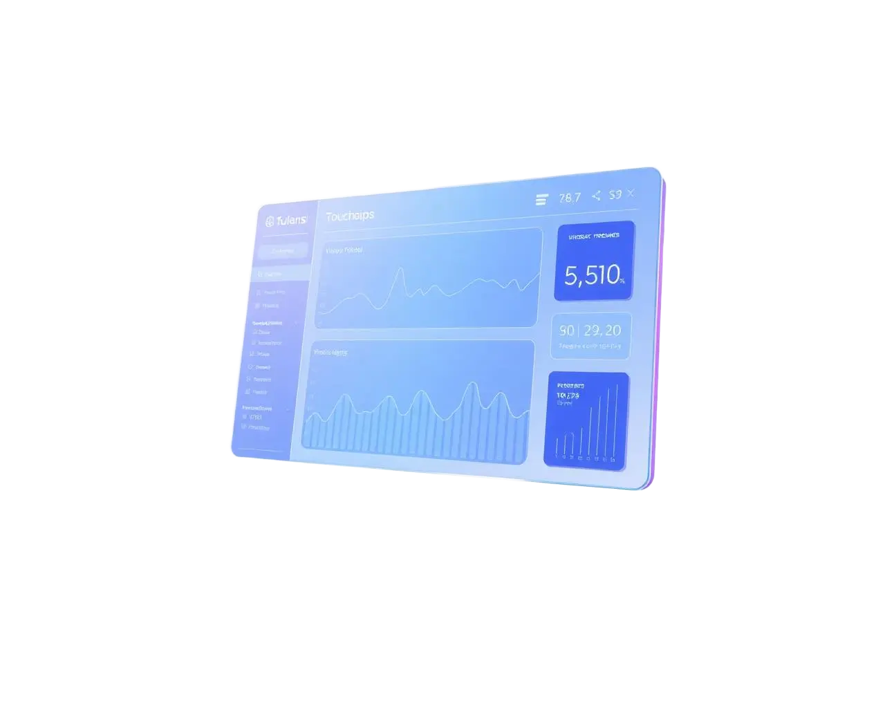 Modern dashboard illustration